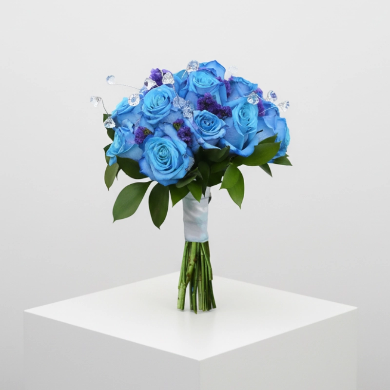 Blue Roses Hand-Tied Bouquet